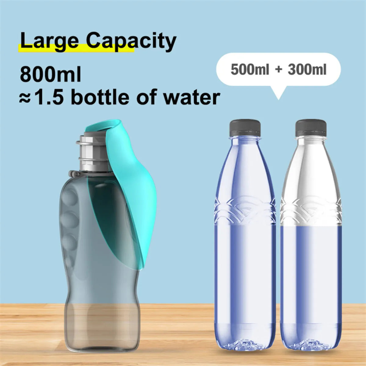 Leakproof Dog Water Bottle 800ml
