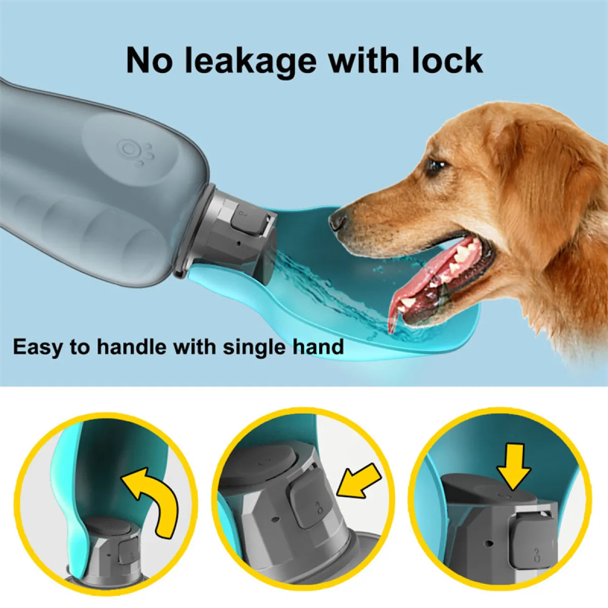 Leakproof Dog Water Bottle 800ml
